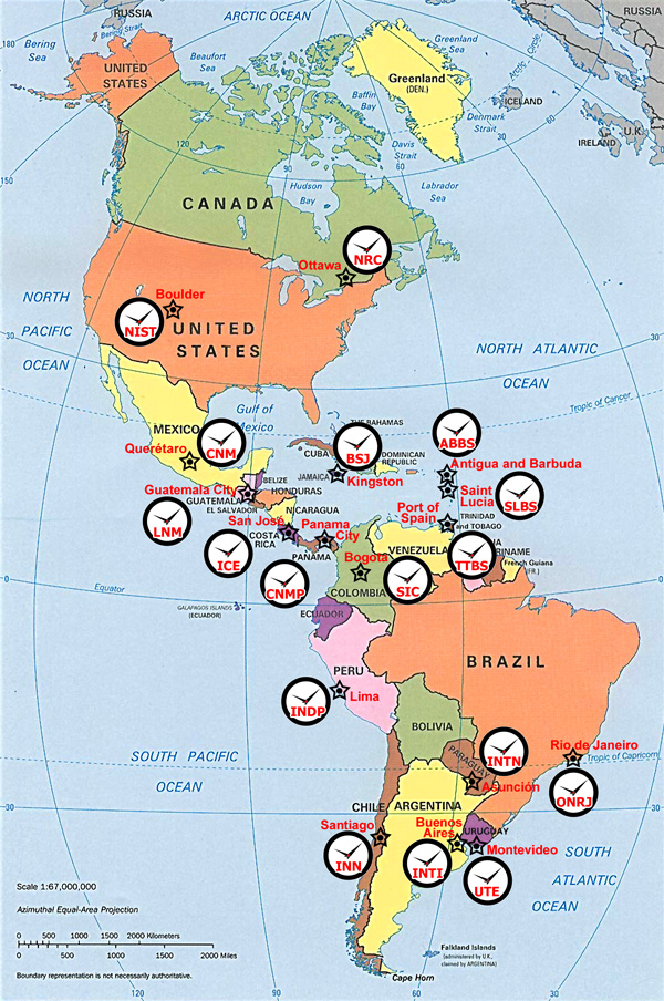 Map of OAS/SIM region