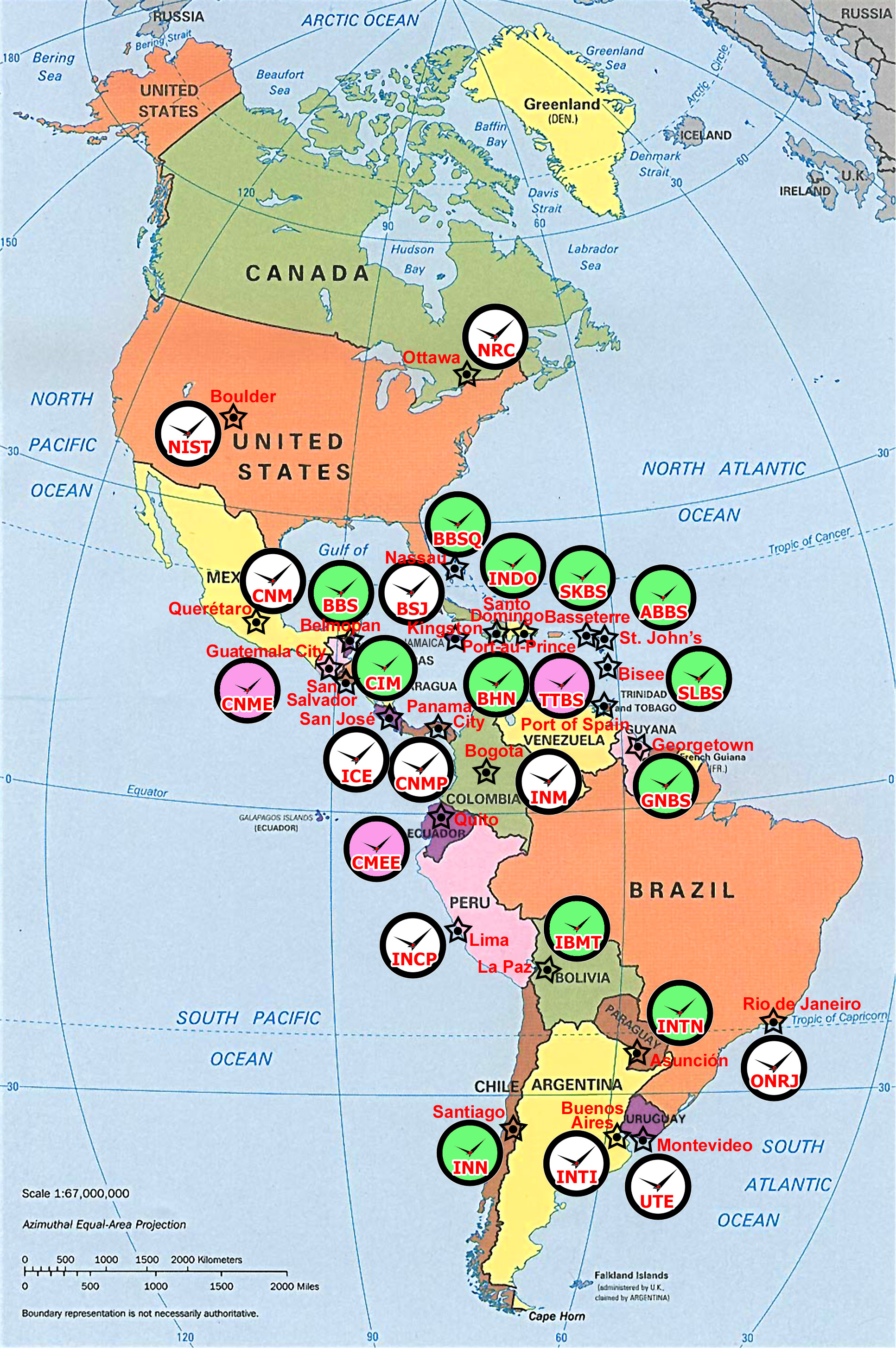 Map of OAS/SIM region